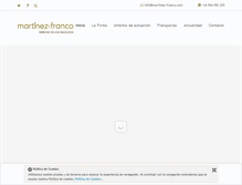 Tablet Screenshot of martinez-franco.com